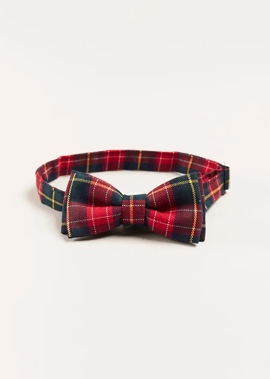 Belgravia Tartan Bow Tie in Red
