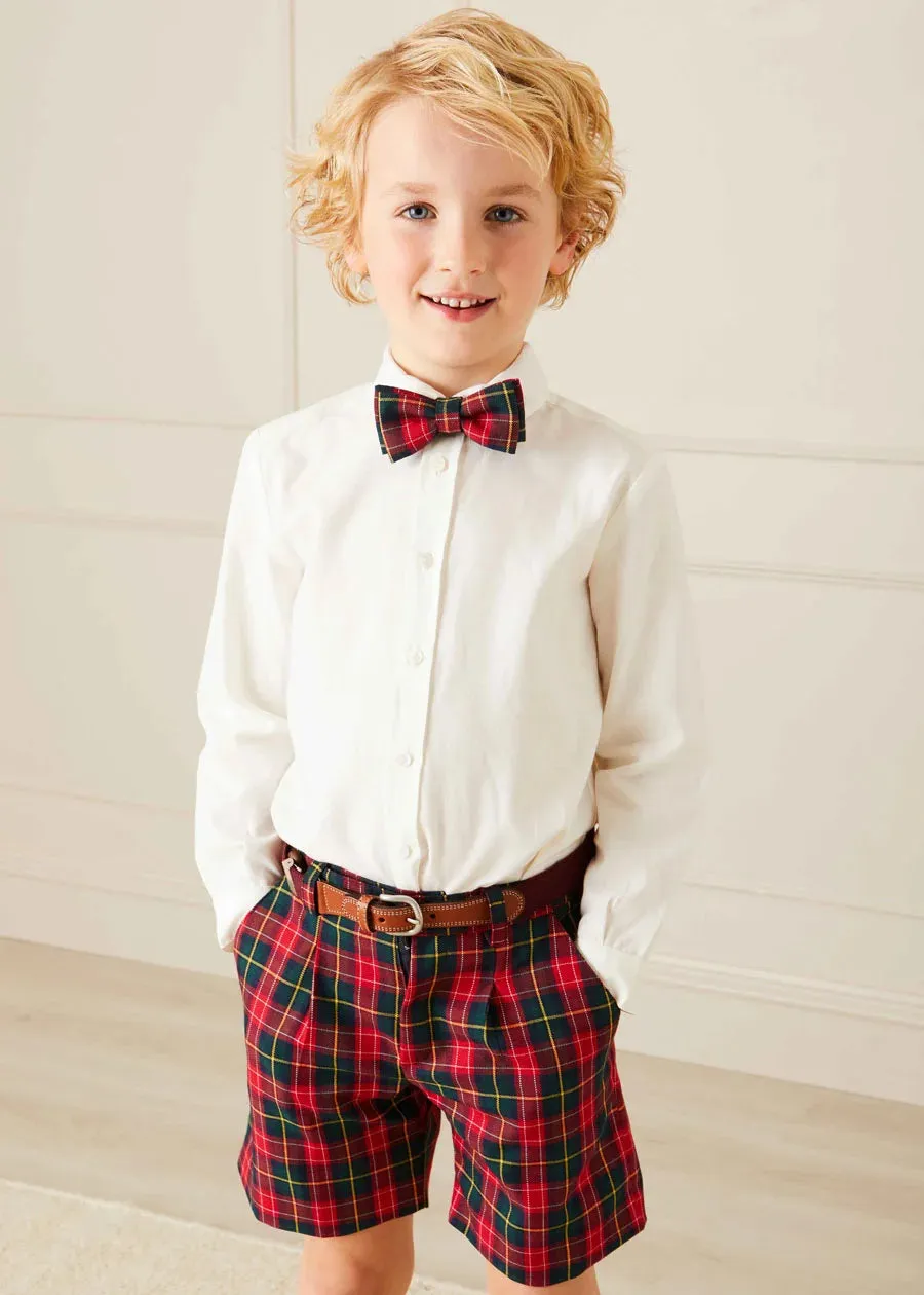 Belgravia Tartan Bow Tie in Red