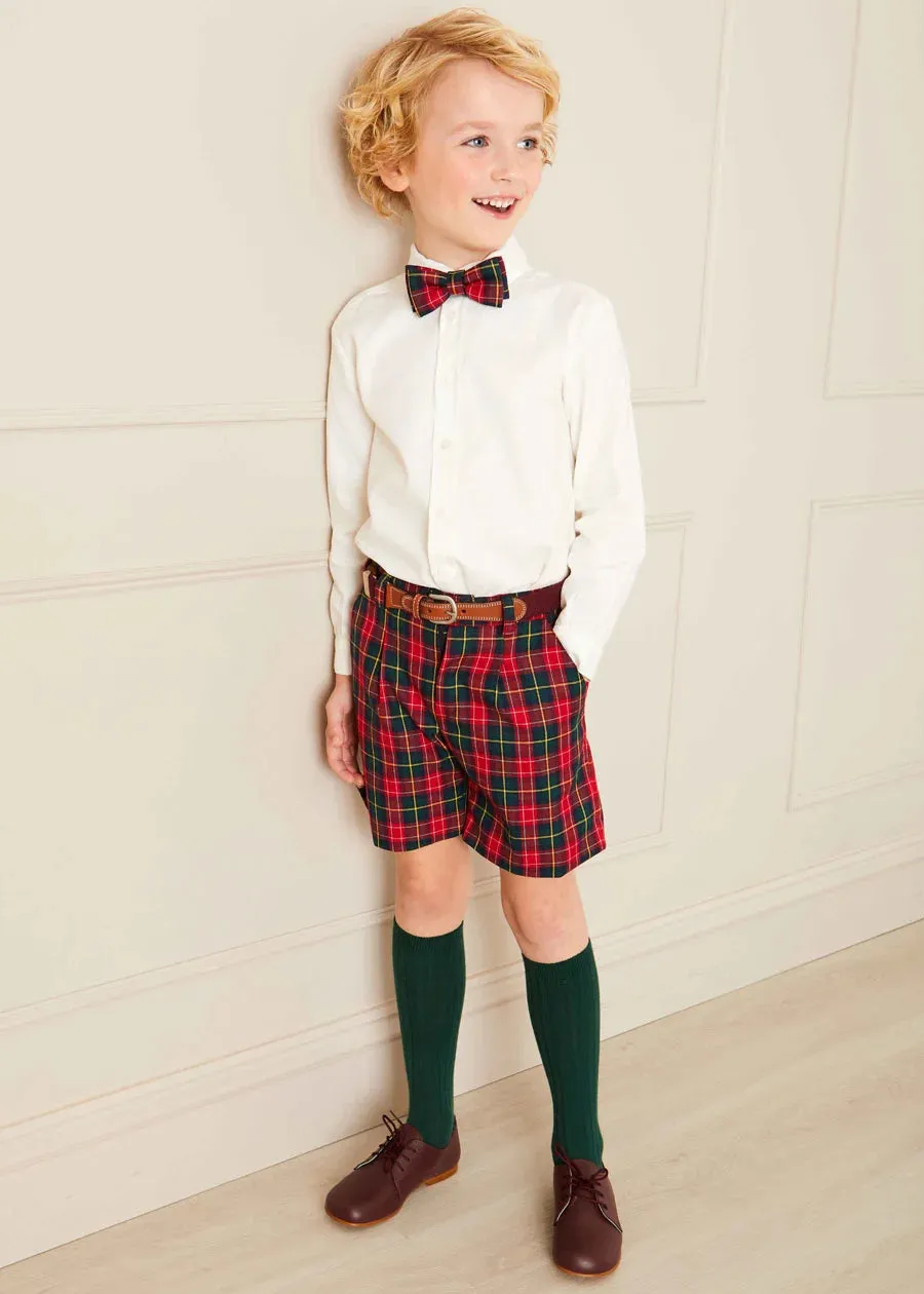 Belgravia Tartan Bow Tie in Red