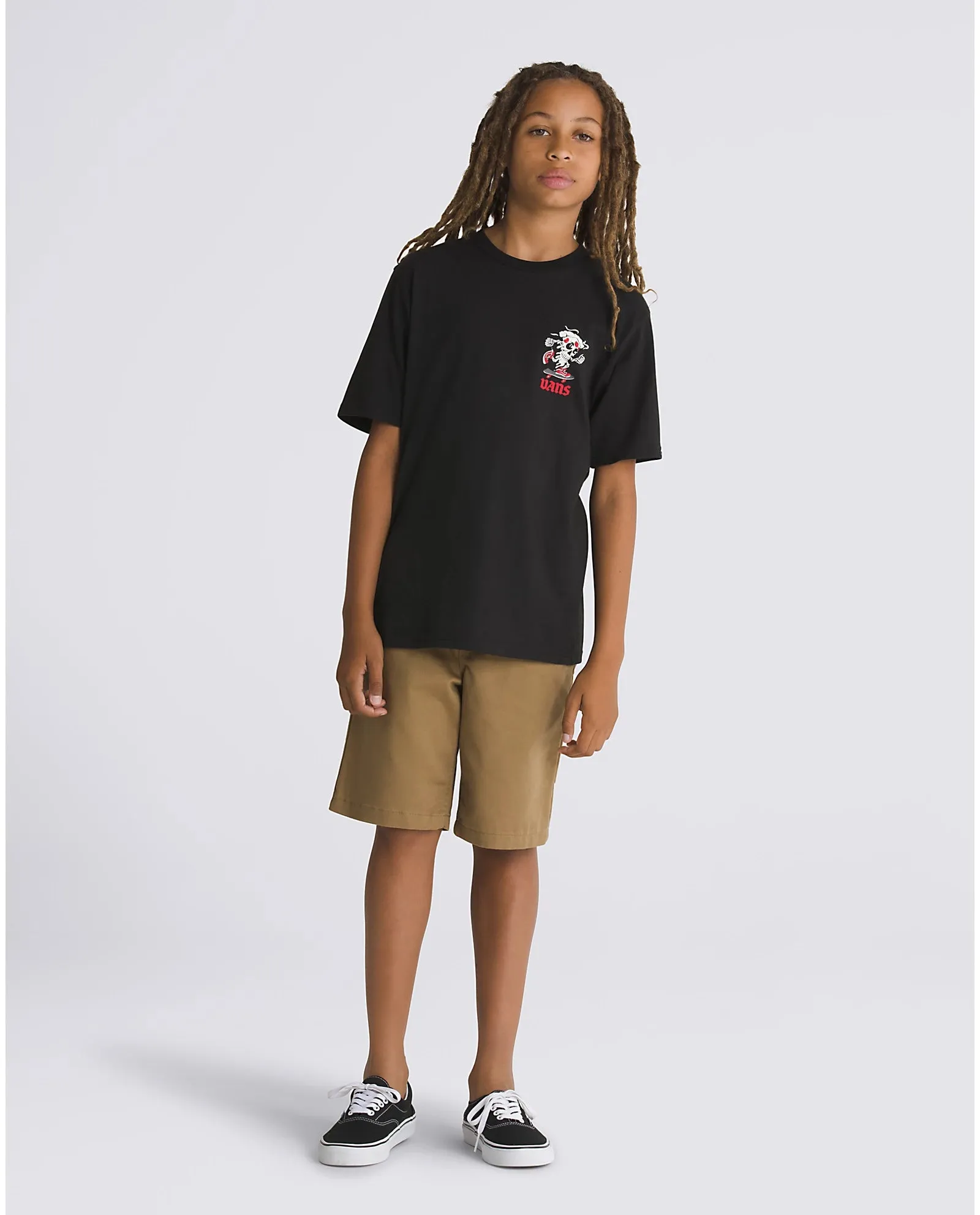 Boys Pizza Skull T-Shirt in Black