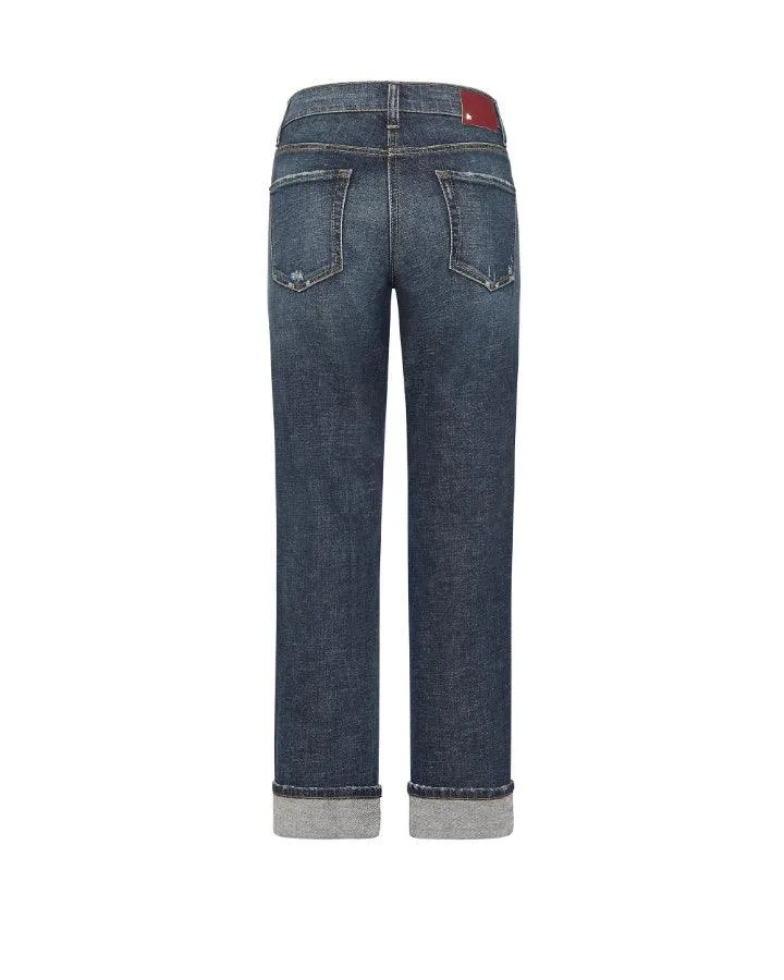 Cambio Paris Straight Leg Roll Hem Jenas