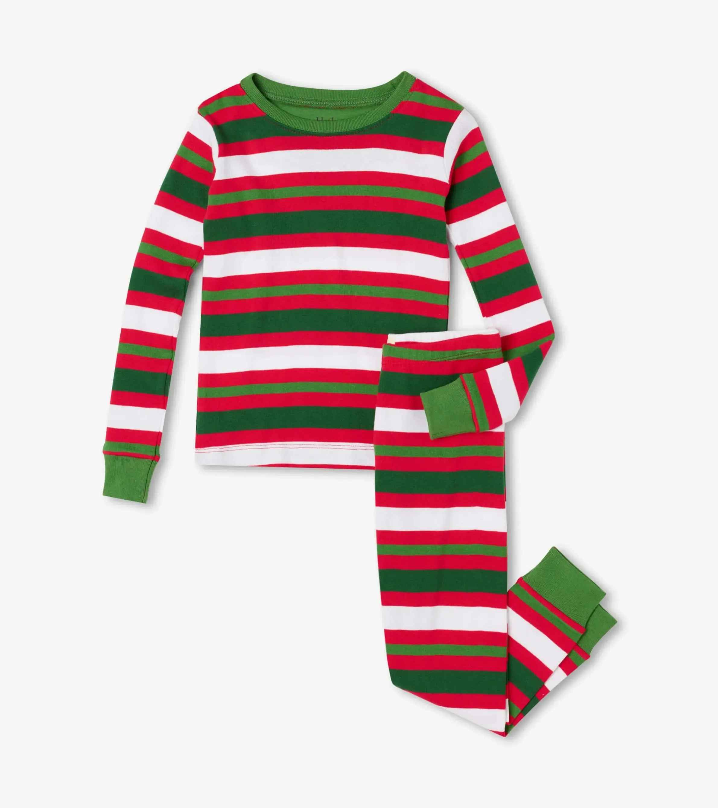 Candy Cane Stripes Organic Cotton Boys Pajama Set | Hatley