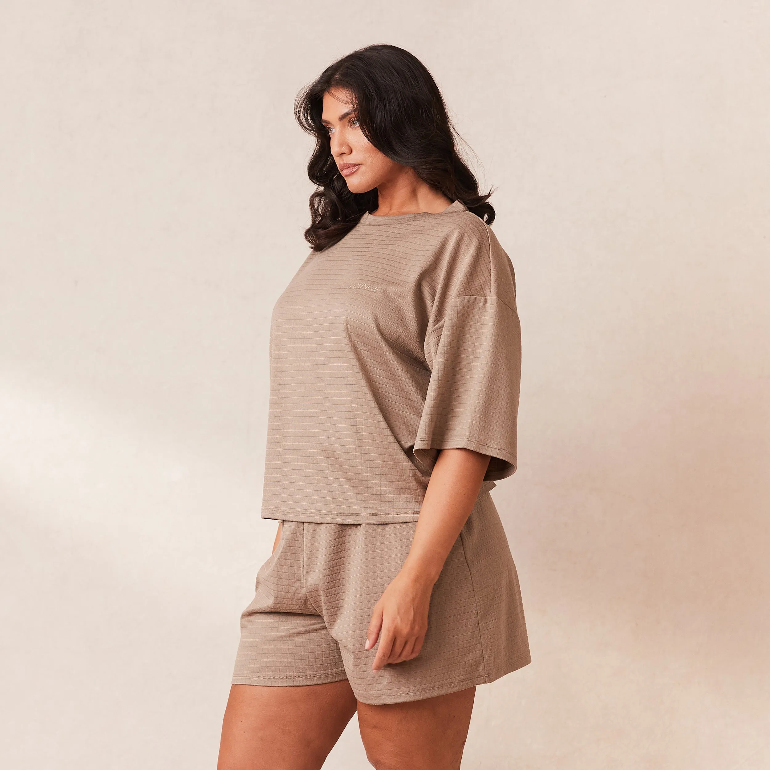 Classic Fleece Oversized Pajama Tee - Fawn