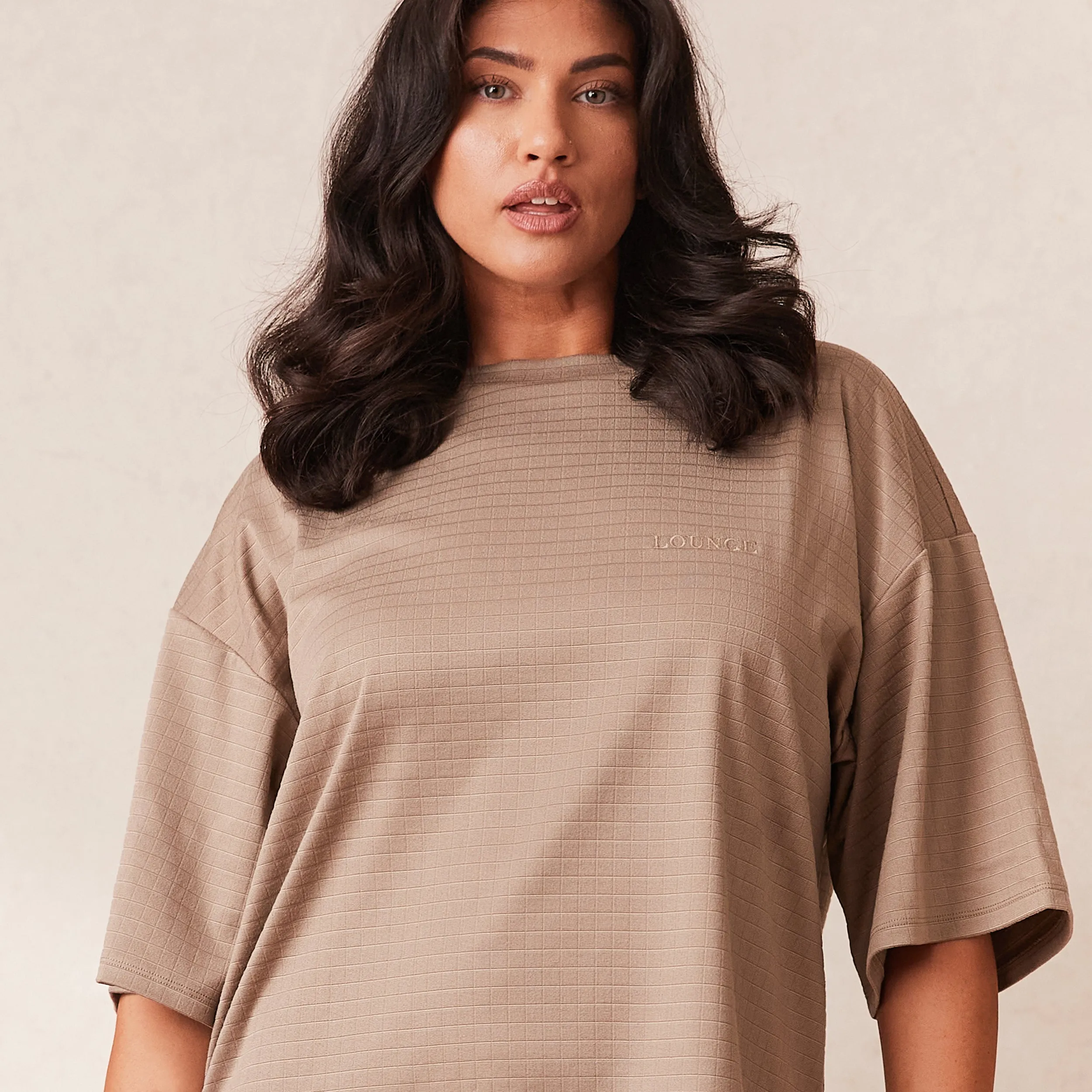 Classic Fleece Oversized Pajama Tee - Fawn