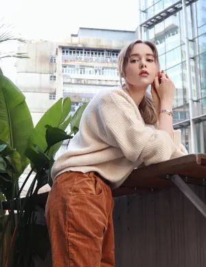 Cream Knit Cardigan