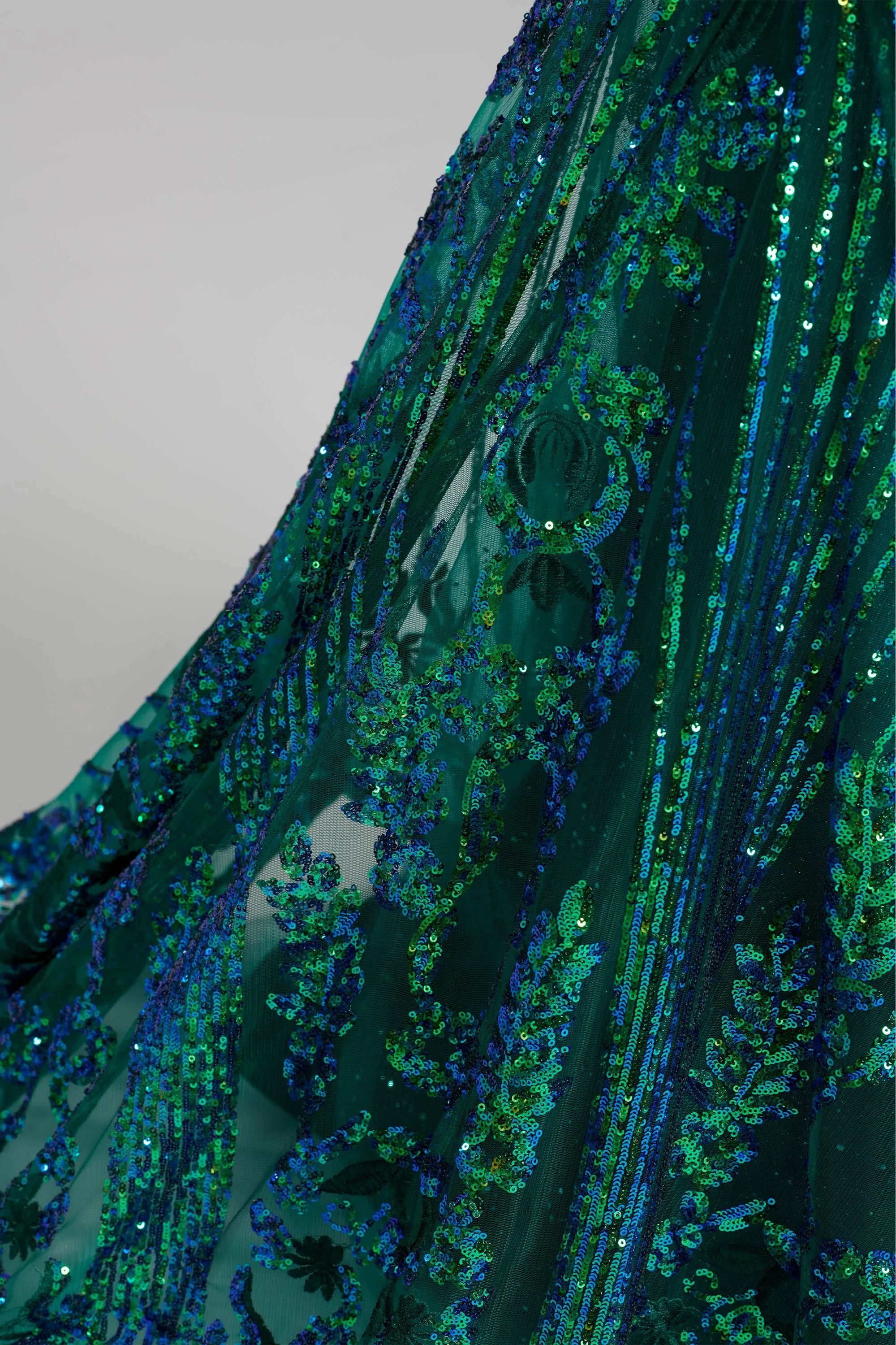 Ellie Wilde EW 120028 Size 8 Long Sequin Mermaid Backless Prom Dress Pageant Shimmer