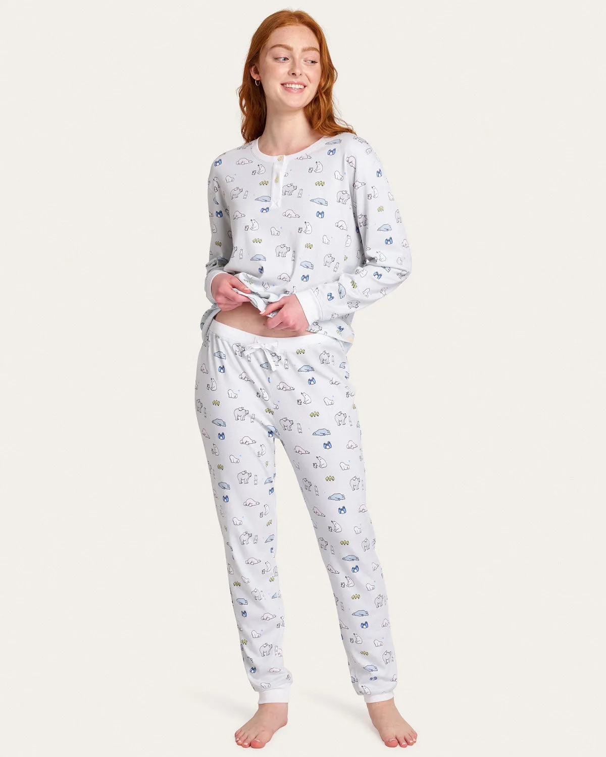 Evan PJ Set in Fuzzy Love