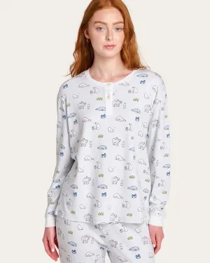 Evan PJ Set in Fuzzy Love