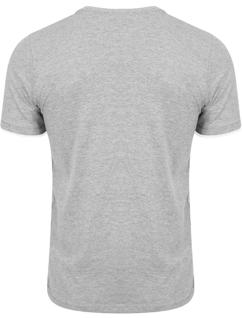 FableC Mock Insert Short Sleeve T-Shirt in Grey Marl