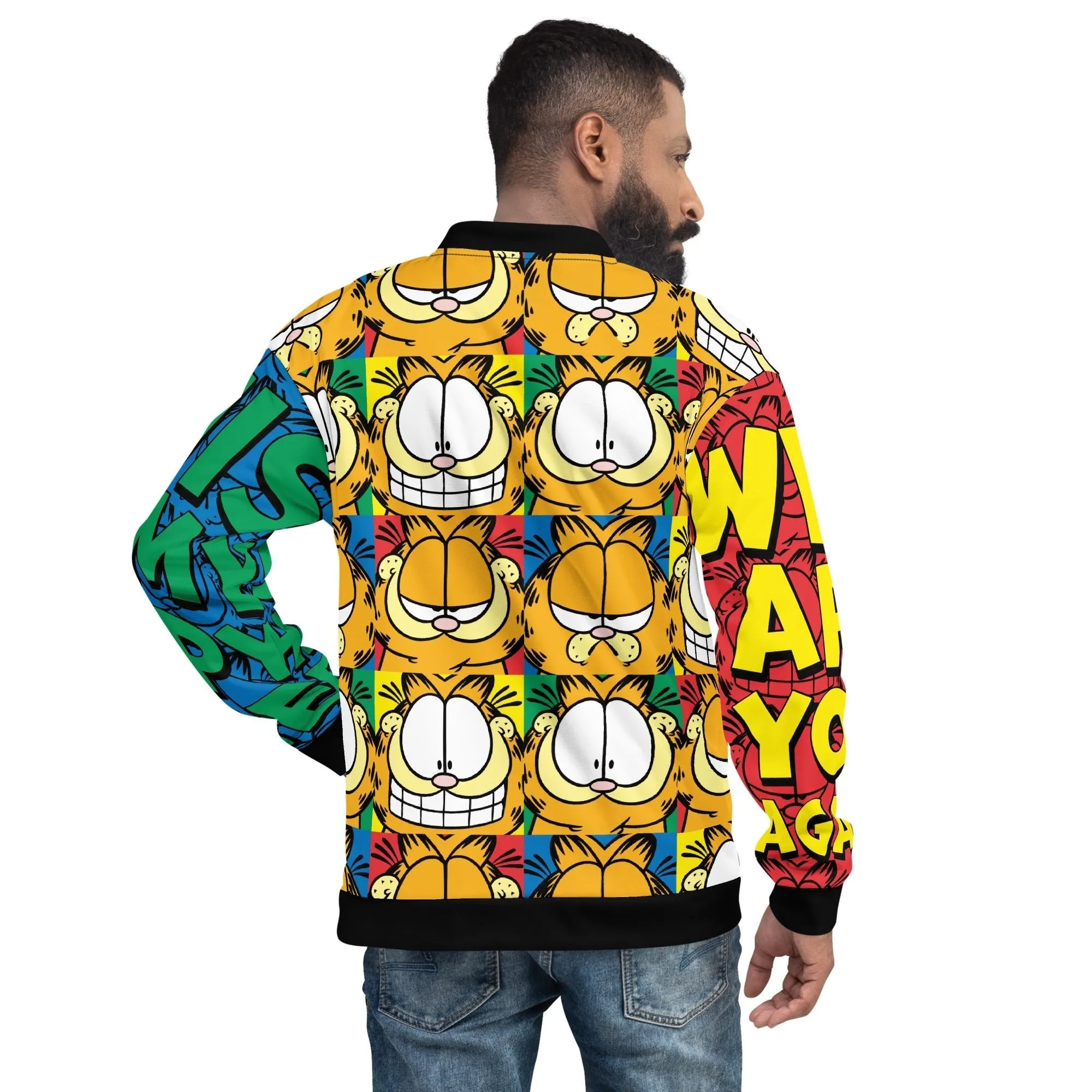 Garfield Color Block Bomber Jacket