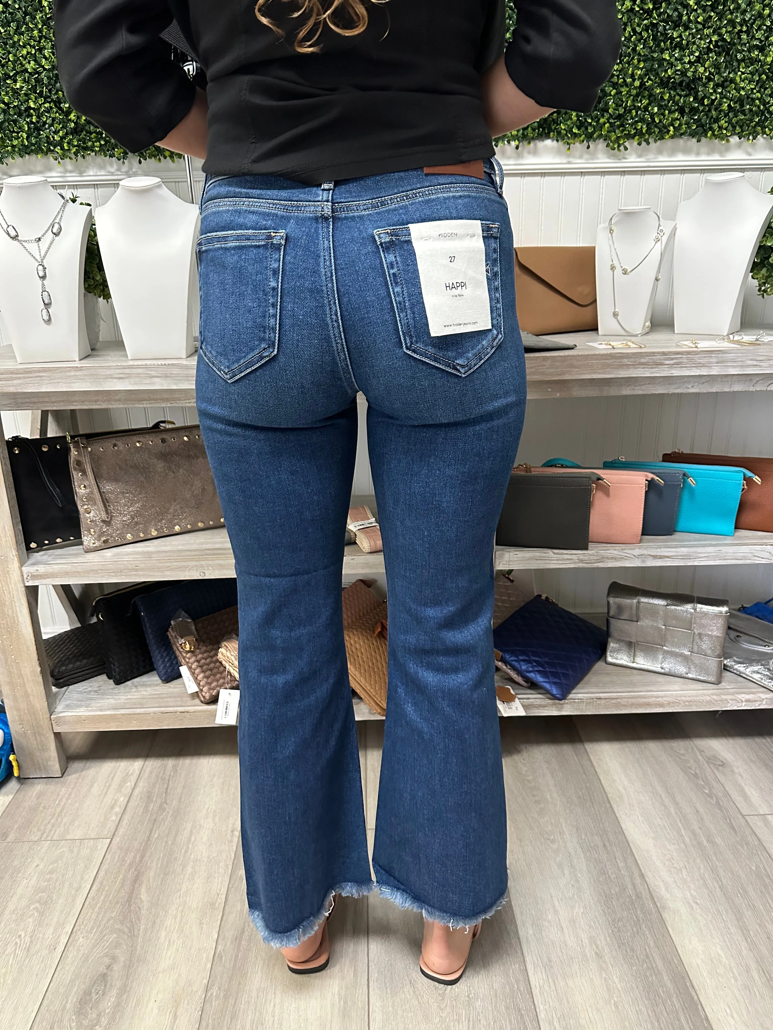 Happi Mid Rise Crop Flare Jean