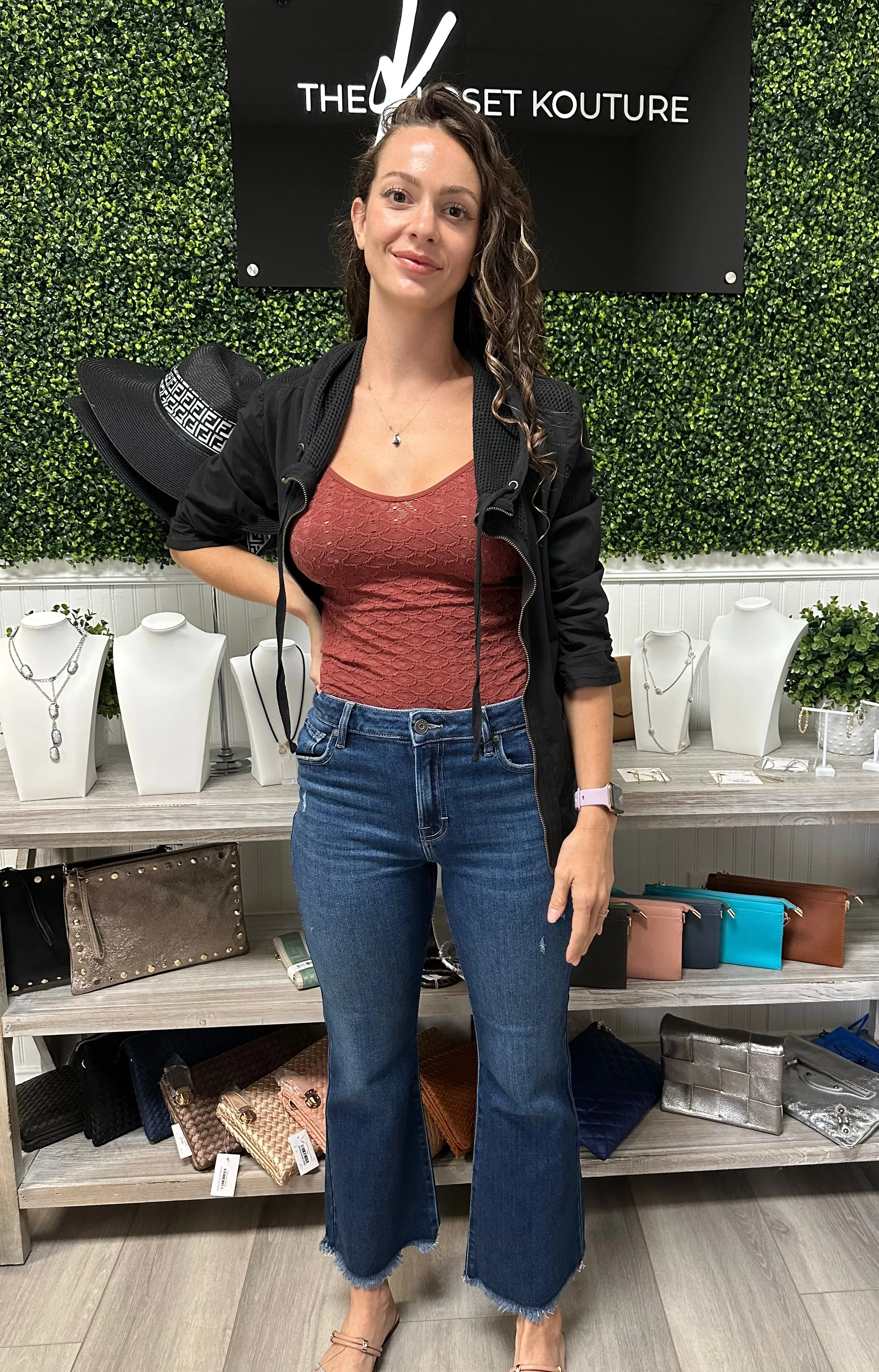 Happi Mid Rise Crop Flare Jean