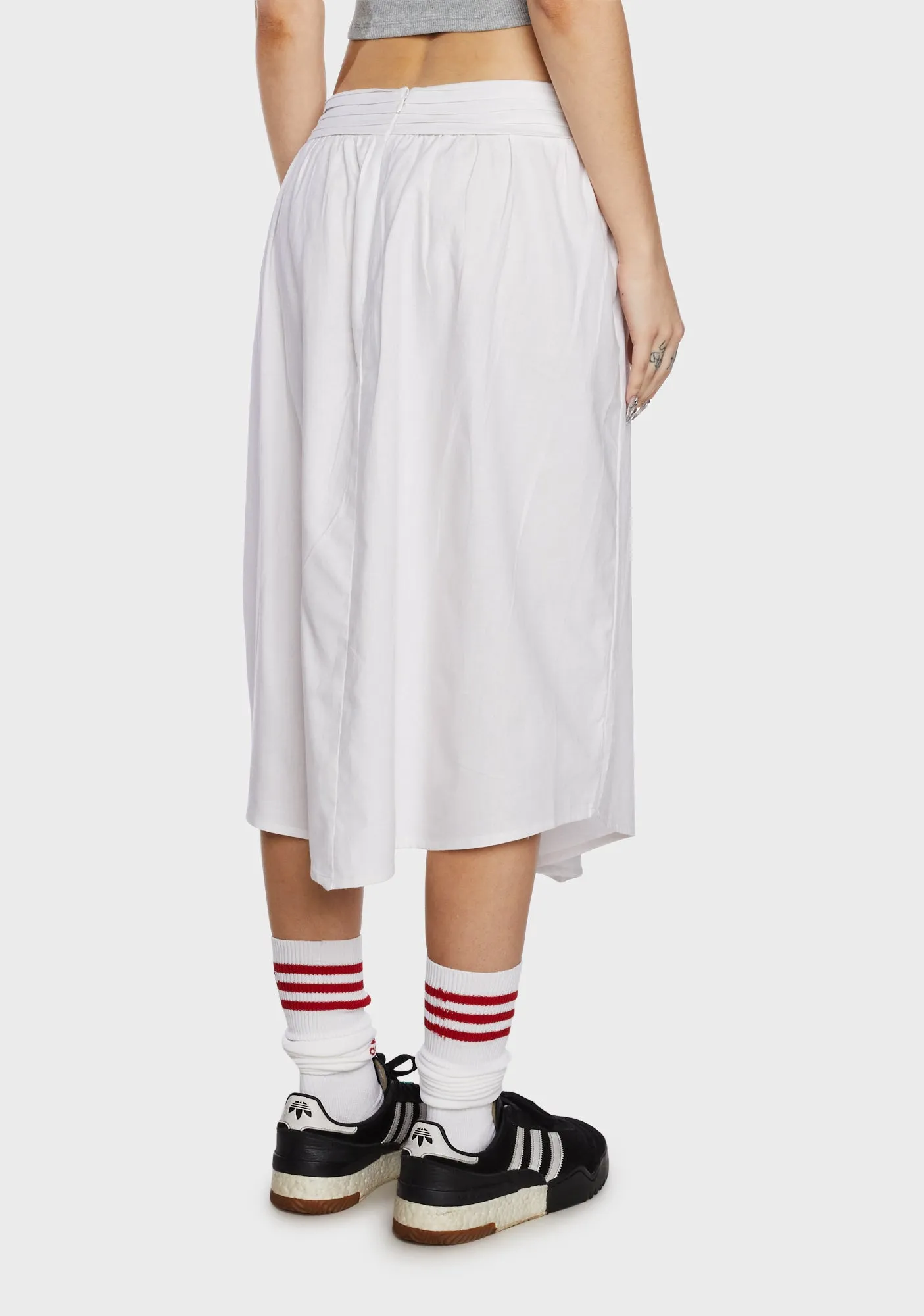 India Midi Skirt - White