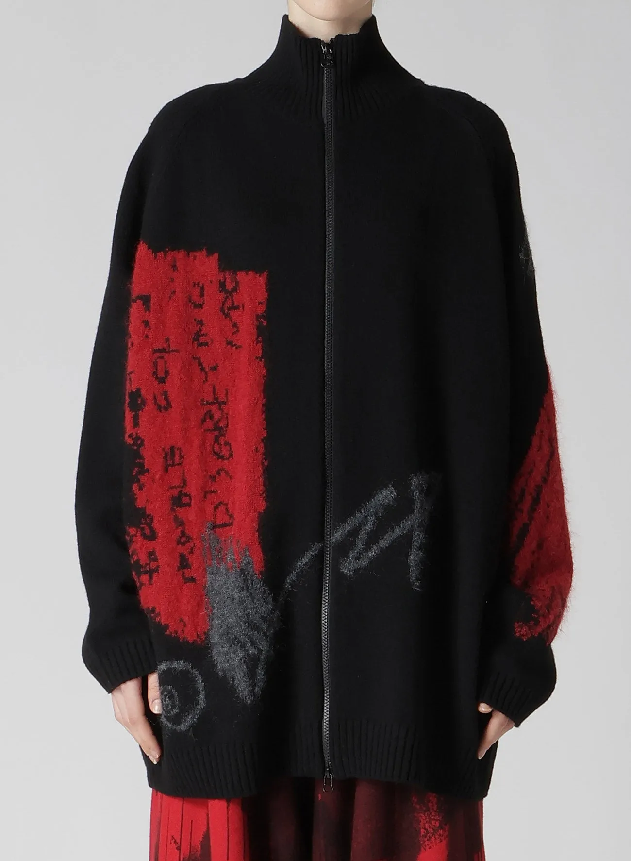 INTERSIA JACQUARD HIGH NECK PULLOVER
