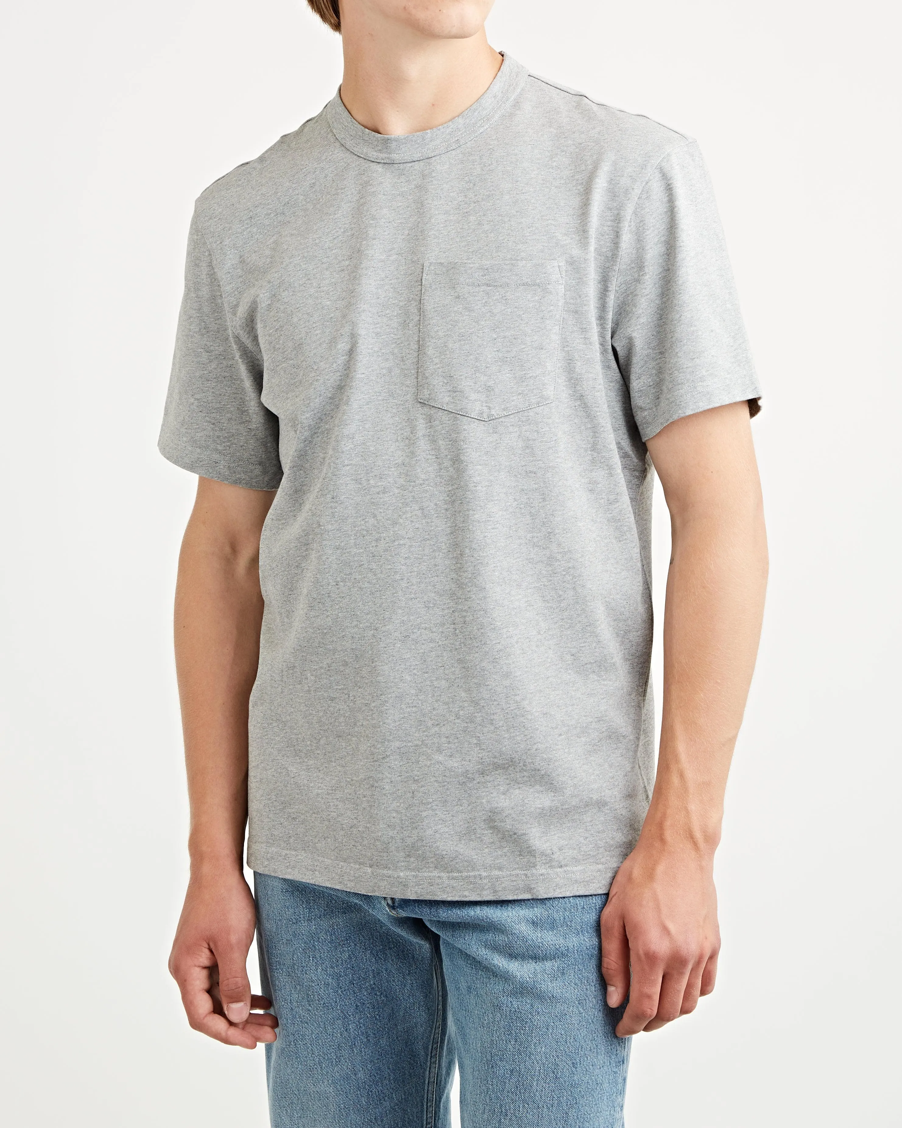 John Pocket Tee Heather Grey