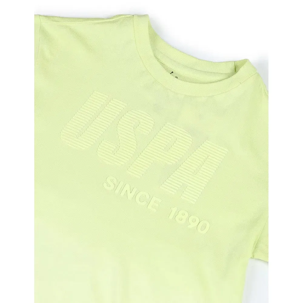 Lime Brand Printed Regular Fit T-Shirt