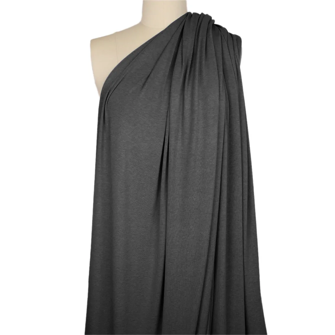 lyocell/wool stretch jersey - dk charcoal