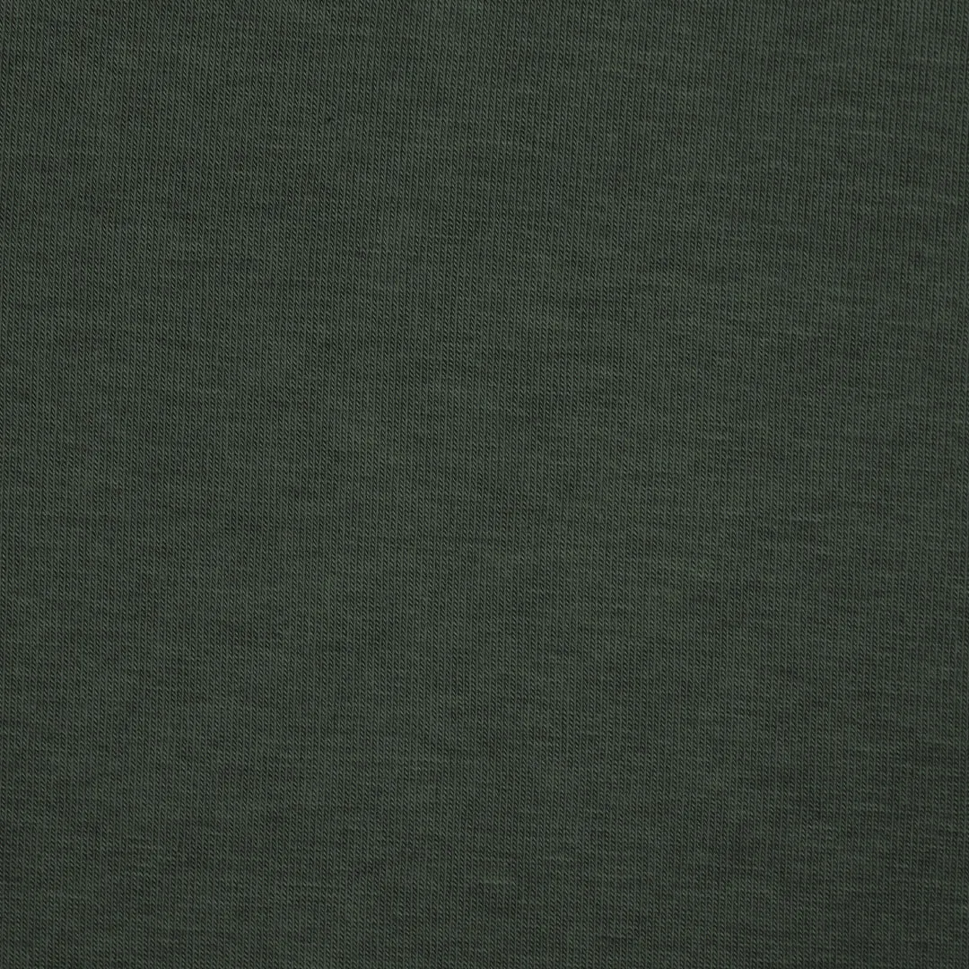 lyocell/wool stretch jersey - loden