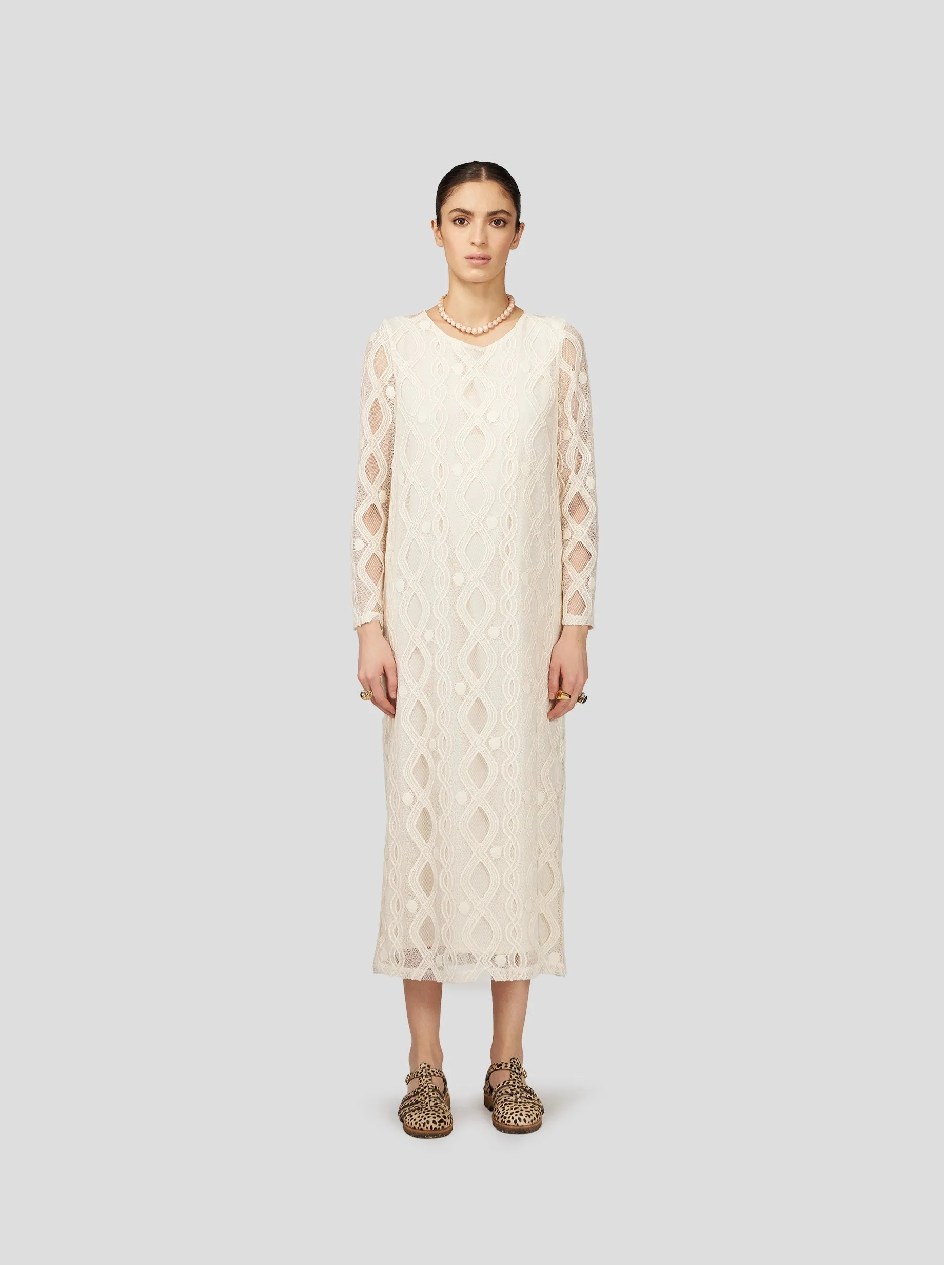 Marshall Dress in Shetland Lace