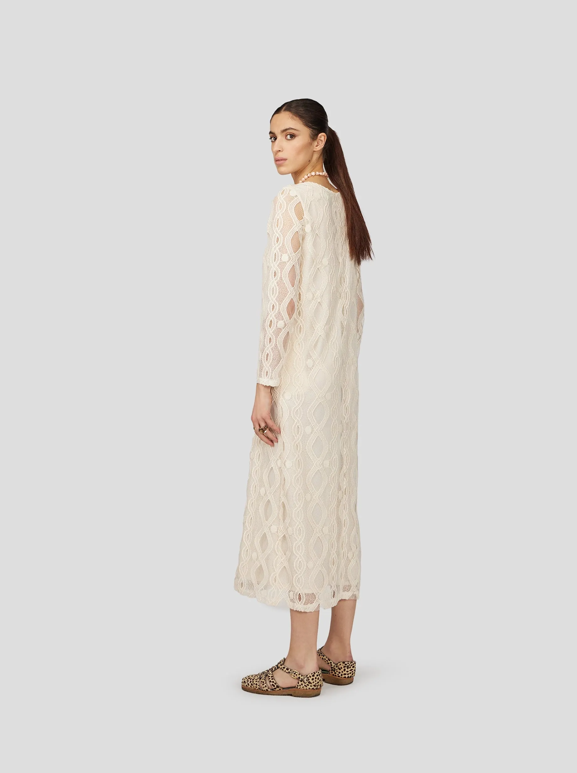 Marshall Dress in Shetland Lace