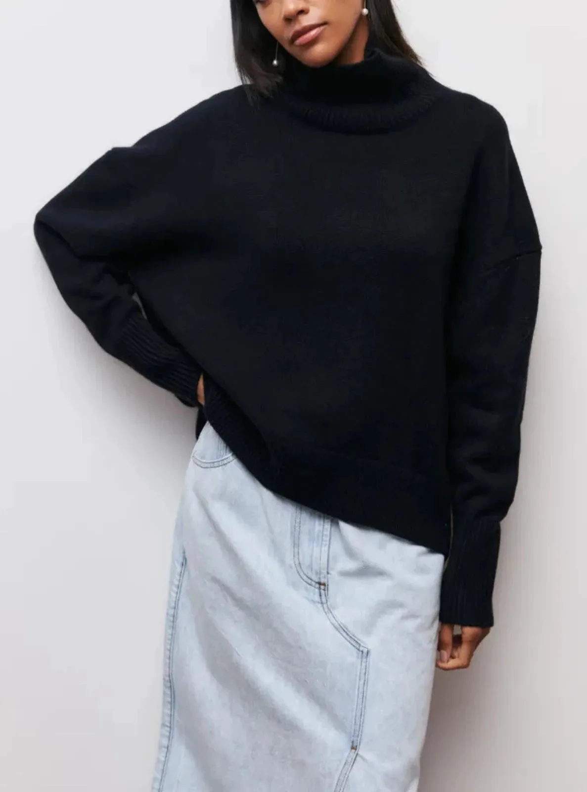 Oversized Turtleneck Sweater