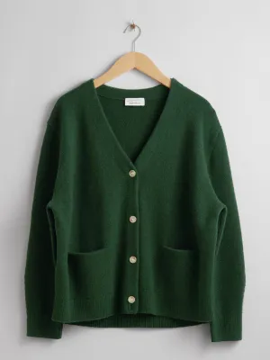 Oversized wool cardigan