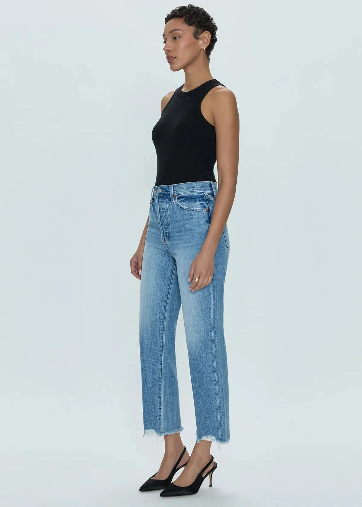 Pistola Cassie Super High Rise Straight Jean - Era Vintage