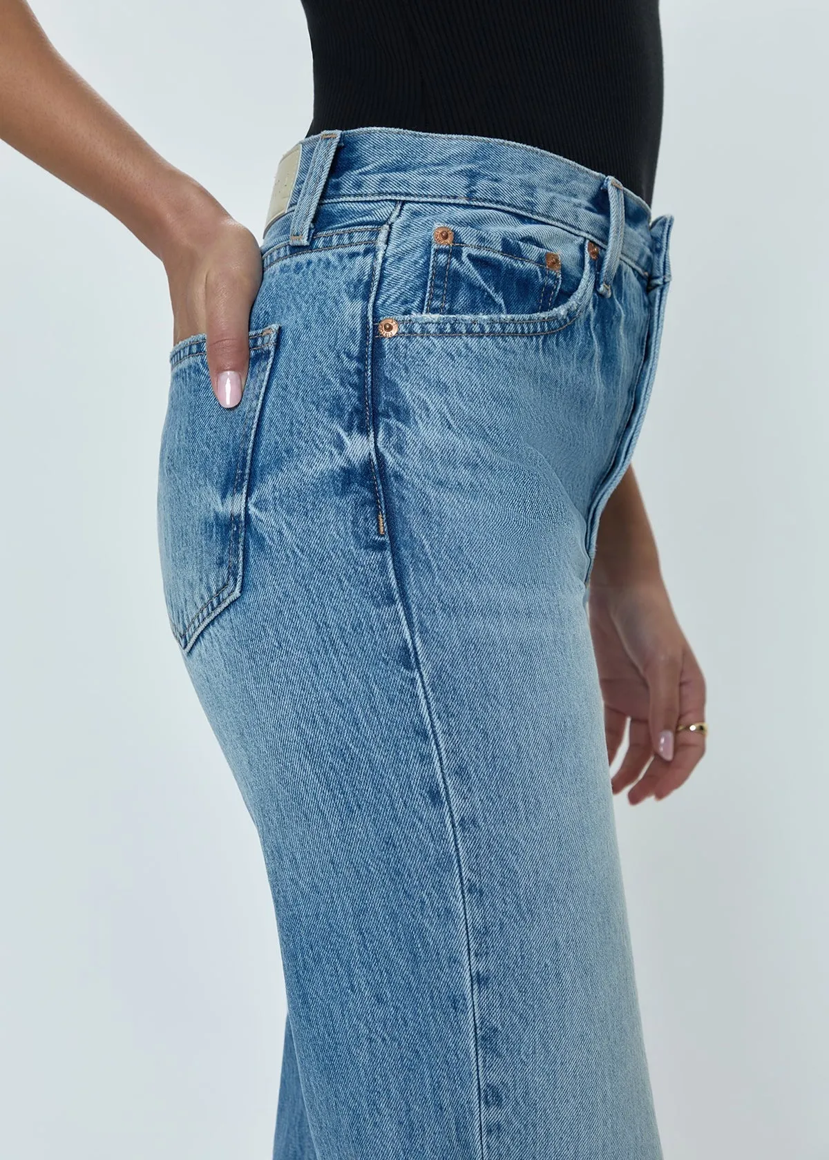 Pistola Cassie Super High Rise Straight Jean - Era Vintage