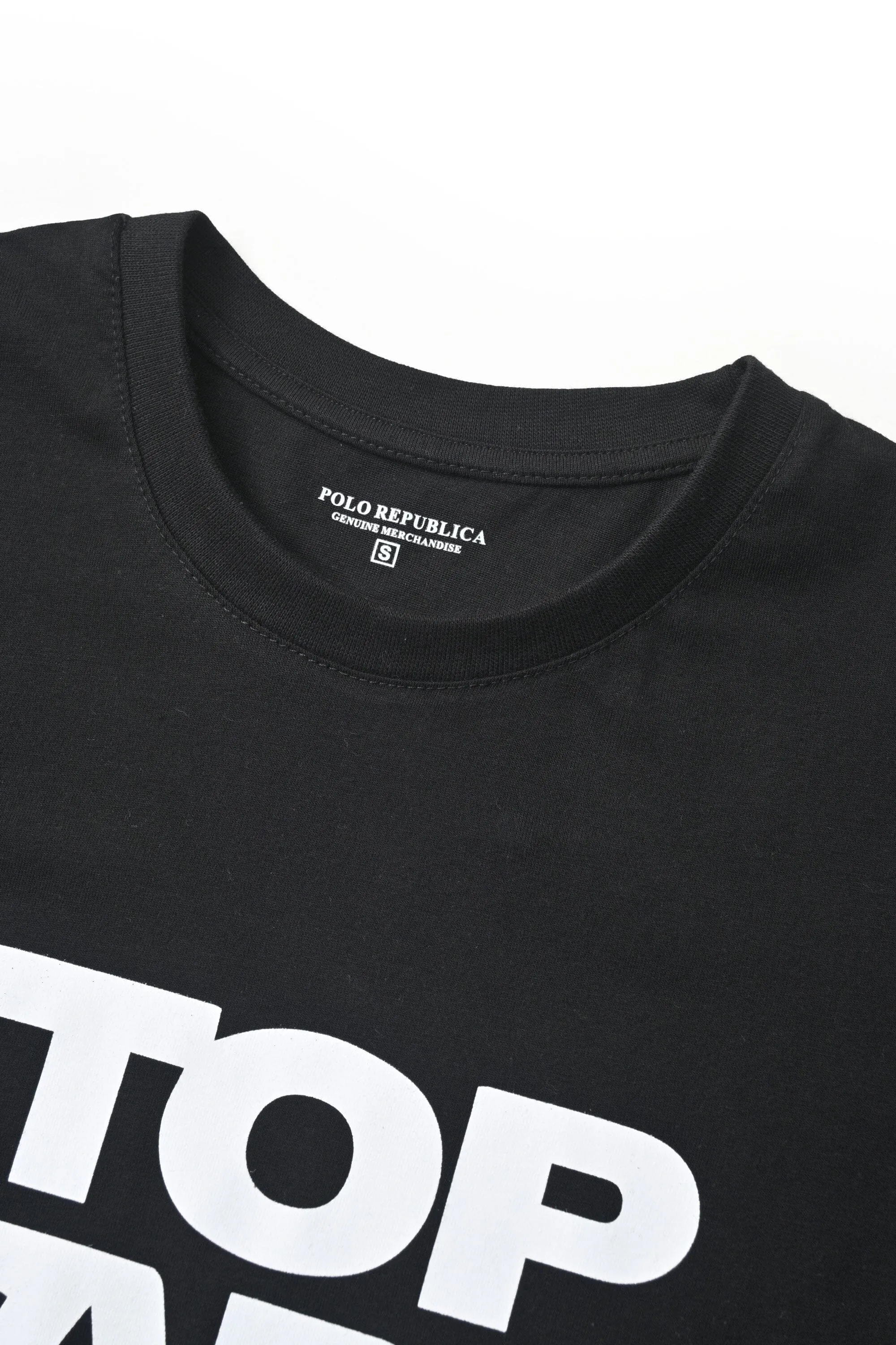 Polo Republica Men's Palestine's Stop Wars Printed Tee Shirt