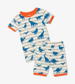 Prehistoric Dinos Organic Cotton Short Boys Pajama Set | Hatley