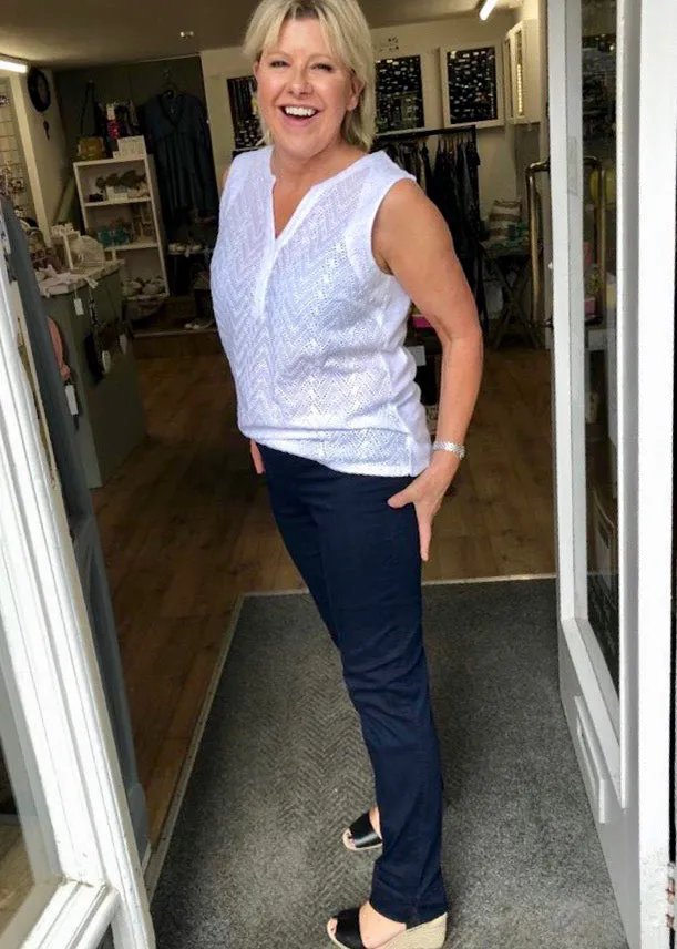 Robell Denim Marie Full Length Jeans in Black 90