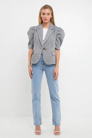 Short Puff Sleeve Jacket
