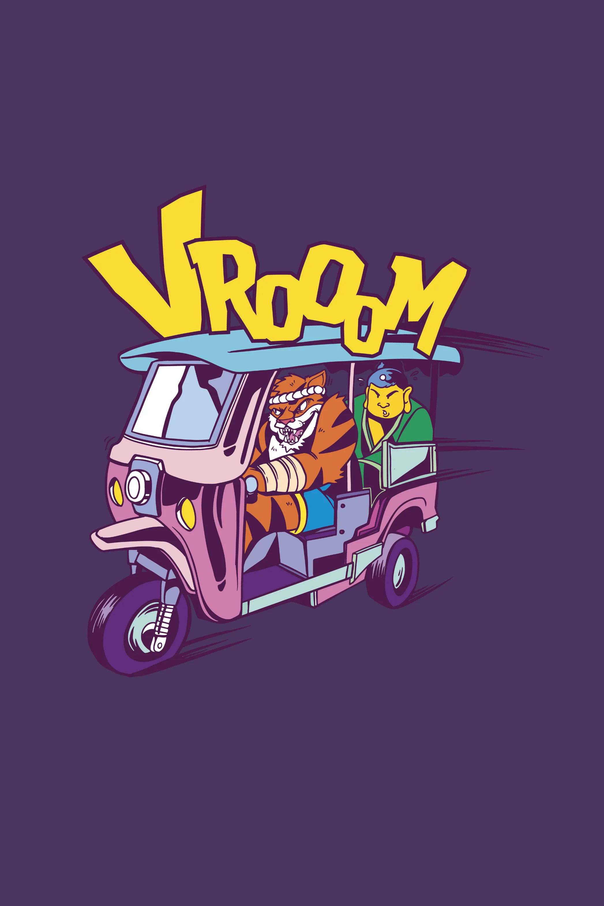 Tiger Rickshaw Printed T-shirt for men