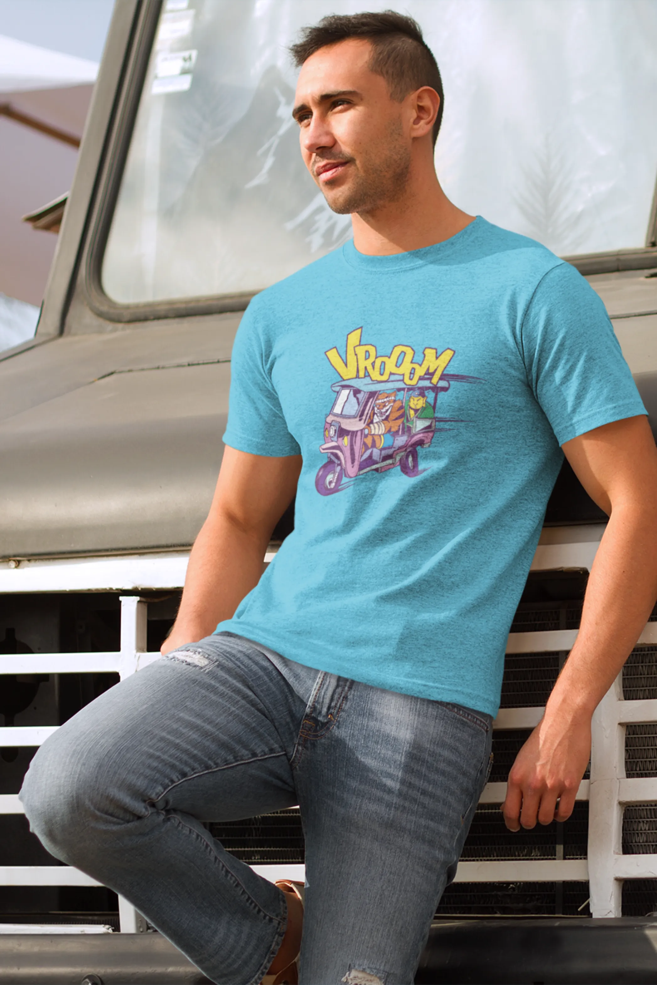 Tiger Rickshaw Printed T-shirt for men