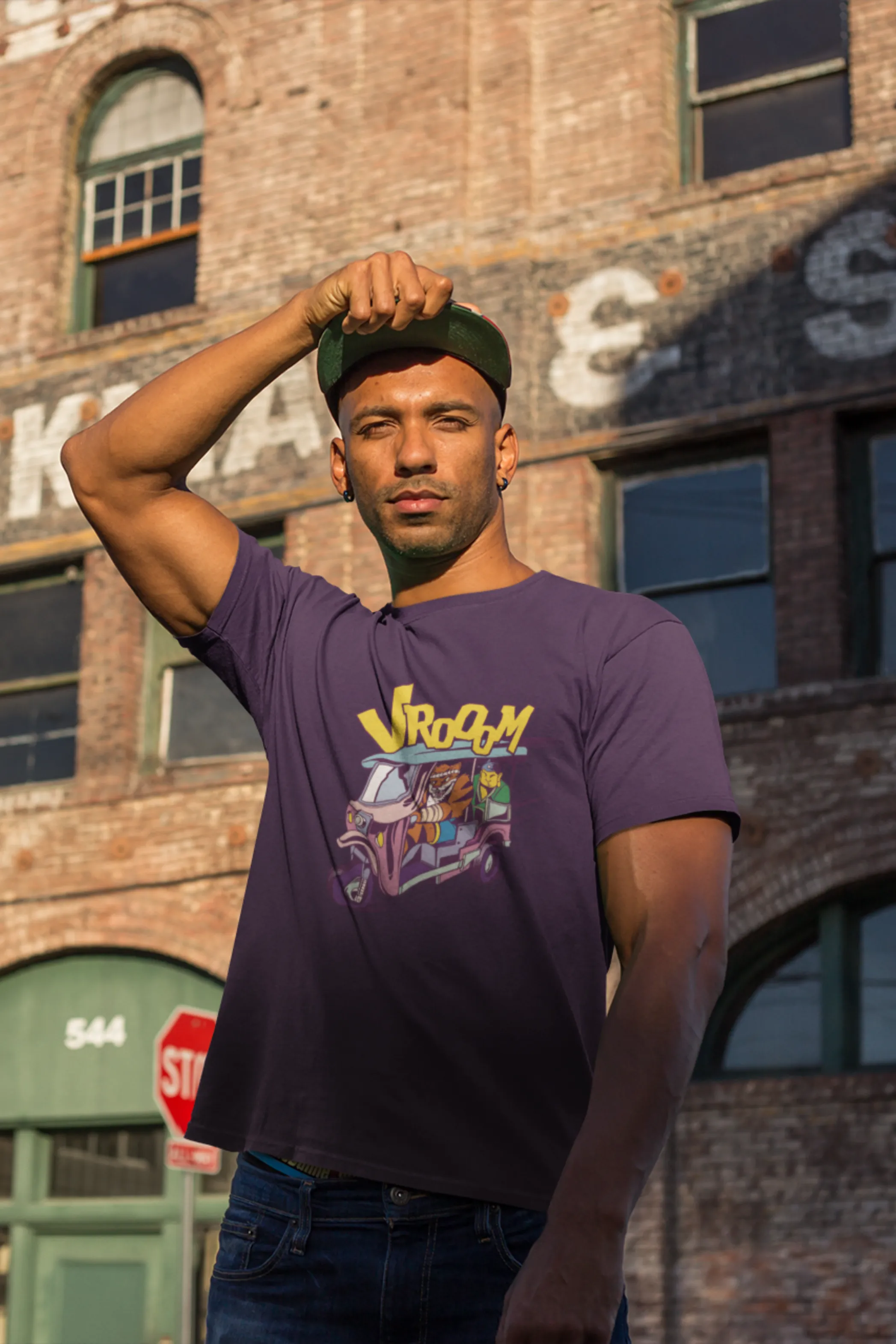 Tiger Rickshaw Printed T-shirt for men