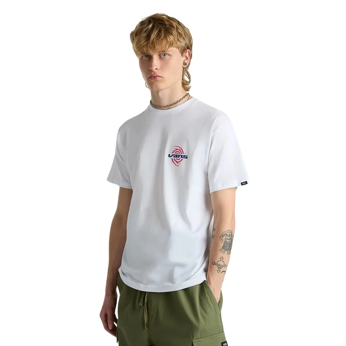 Vans Wormhole Warped T-Shirt - White