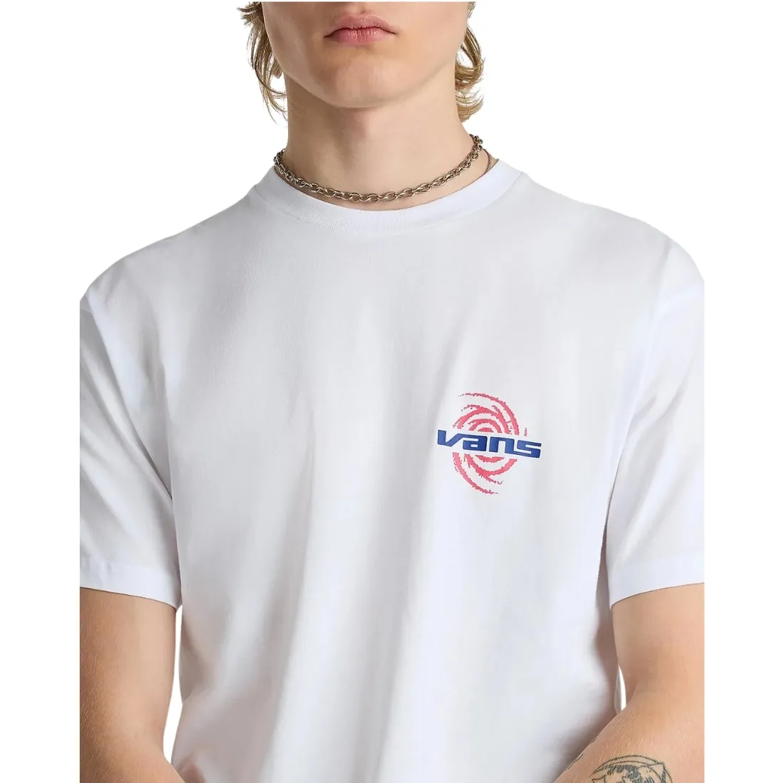 Vans Wormhole Warped T-Shirt - White