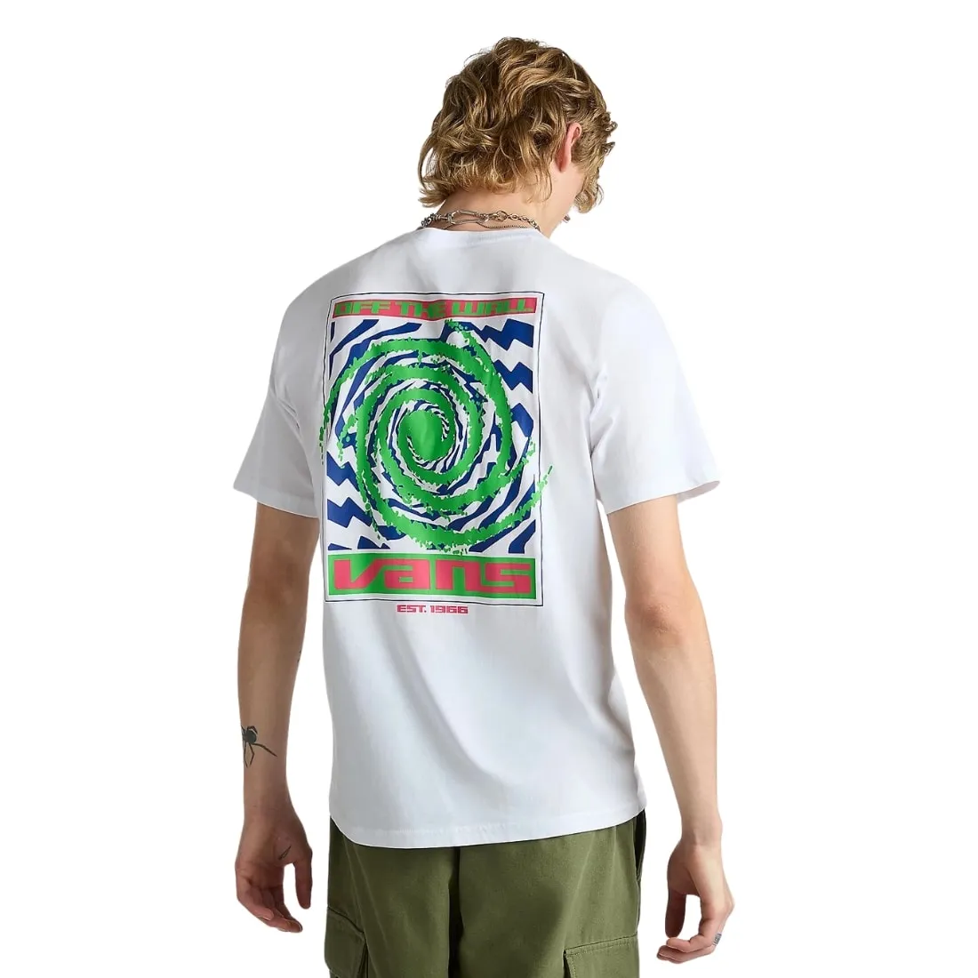 Vans Wormhole Warped T-Shirt - White