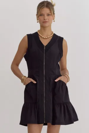 Zipper Front Dress
